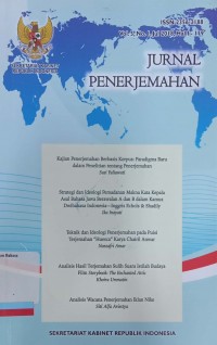 Jurnal Penerjemahan Vol. 5, No. 1, Juli 2018