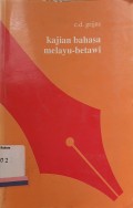 Kajian Bahasa Melayu-Betawi