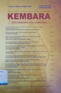 Kembara: Jurnal keilmuan bahasa, sastra,danpengajarannya volume 5,nomor 2, Oktober 2019