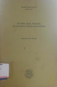 Kitawa oral poetry: an example from melanesia
