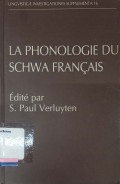 La honologie du schwa Francais