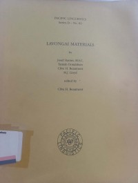 Lavongai materials