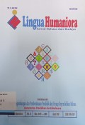 Lingua Humaniora: Jurnal Bahasa dan Budaya Vol. 13 April 2017