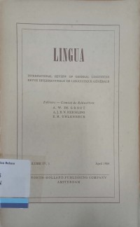 Lingua vol.IV, 1 1954