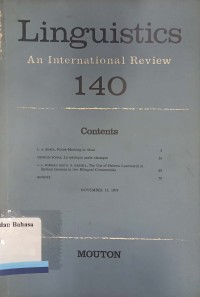 Linguistics An International Review 140