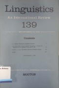 Linguistics An International Review 139