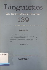 Linguistics An International Review 139