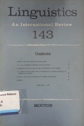 Linguistics An International Review 143