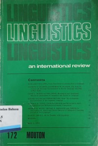 Linguistics An International Review 172