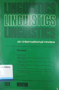 Linguistics An International Review 189