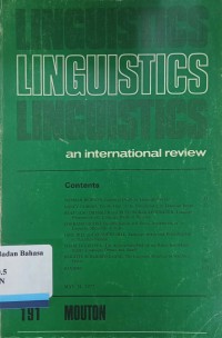 Linguistics An International Review 191