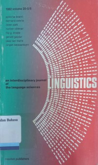 Linguistic. An interdisciplinary  journal of the language sciences