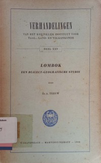 Lombok Een Dialect-Geografische Studie