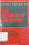 Main Trends In The Science Of Language