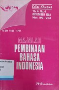 Majalah Pembinaan Bahasa Indonesia: Th 4 No. 4,  Desember1983