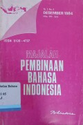 Majalah Pembinaan Bahasa Indonesia: Th 5 No. 4,  Desember 1984