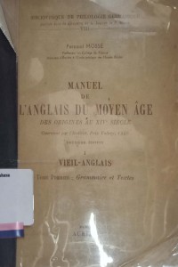 Manuel de l'anglais du moyen age: Des origines au XIV siecle