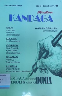 Kandaga: Majalah Sastra, Edisi IV-Desember 2017