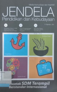 Jendela: Pendidikan dan Kebudayaan, V/September -2016