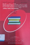 Metalingua: Jurnal Penelitian Bahasa, Volume 11, Nomor 1, Juni 2013