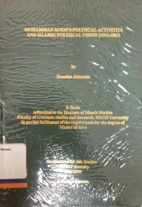 Mohammad Roem's Political Activities and Islamic Political Vision (1908-1983)