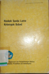 Naskah sunda lama kelompok babad