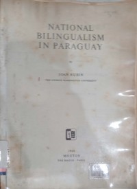 National bilingualism in paraguay