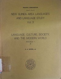 New guinea area languages and language study vol. 3 fascicle 2