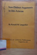 Non-distinct arguments in uto-aztecan