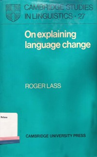 On Explaining Language change