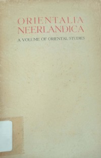 Orientalia neerlandica: A Volume of oriental studies