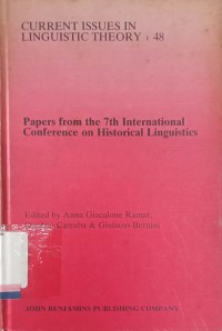 Papers from the 7th International Conference on Historical Linguistics