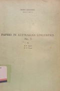 Papers in australian linguistics no. 3