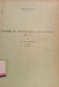 Papers in australian linguistics no. 2