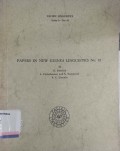 Papers in new guinea linguistics no. 19