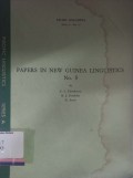 Papers in new guinea linguistic no. 8