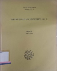 Papers in new guinea linguistics no. 1