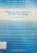 Papers on team teaching and syllabus design