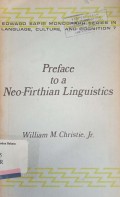 Preface to a Neo-Firthian Linguistic