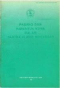 Pasang dan paruntuk kana dalam sastra klasik makassar