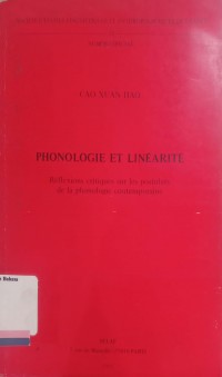 Phonologie Et Linearite