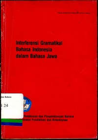 Interferensi gramatikal bahasa Indonesia dalam bahasa Jawa