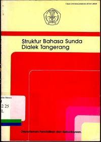 Struktur bahasa sunda dialek Tangerang