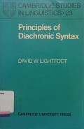 Principles of Diachronic Syntax