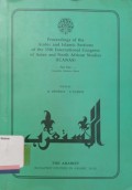 Proceedings of the Arabic and Islamic Sections of the 35th International Congress of Asian and North African Studies (ICANAS)