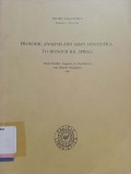 Prosidic analysis and asian linguistics: to honour R.K. sprigg