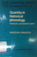 Quantity in historical phonology