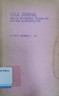 Relc Journal, vol  8 no 1,2.  1977