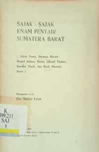 Sajak-sajak enam penyair Sumatera Barat