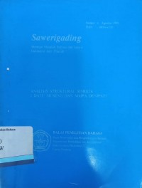 Sawerigading: Memuat Masalah Bahasa dan Sastra Indonesia dan Daerah Nomor 4, Agustus 1995